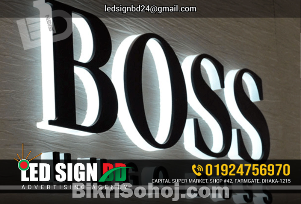 SS Acrylic Letter with RGB 3D LED Signage